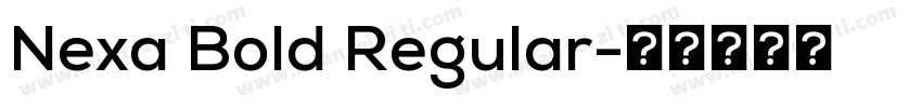 Nexa Bold Regular字体转换